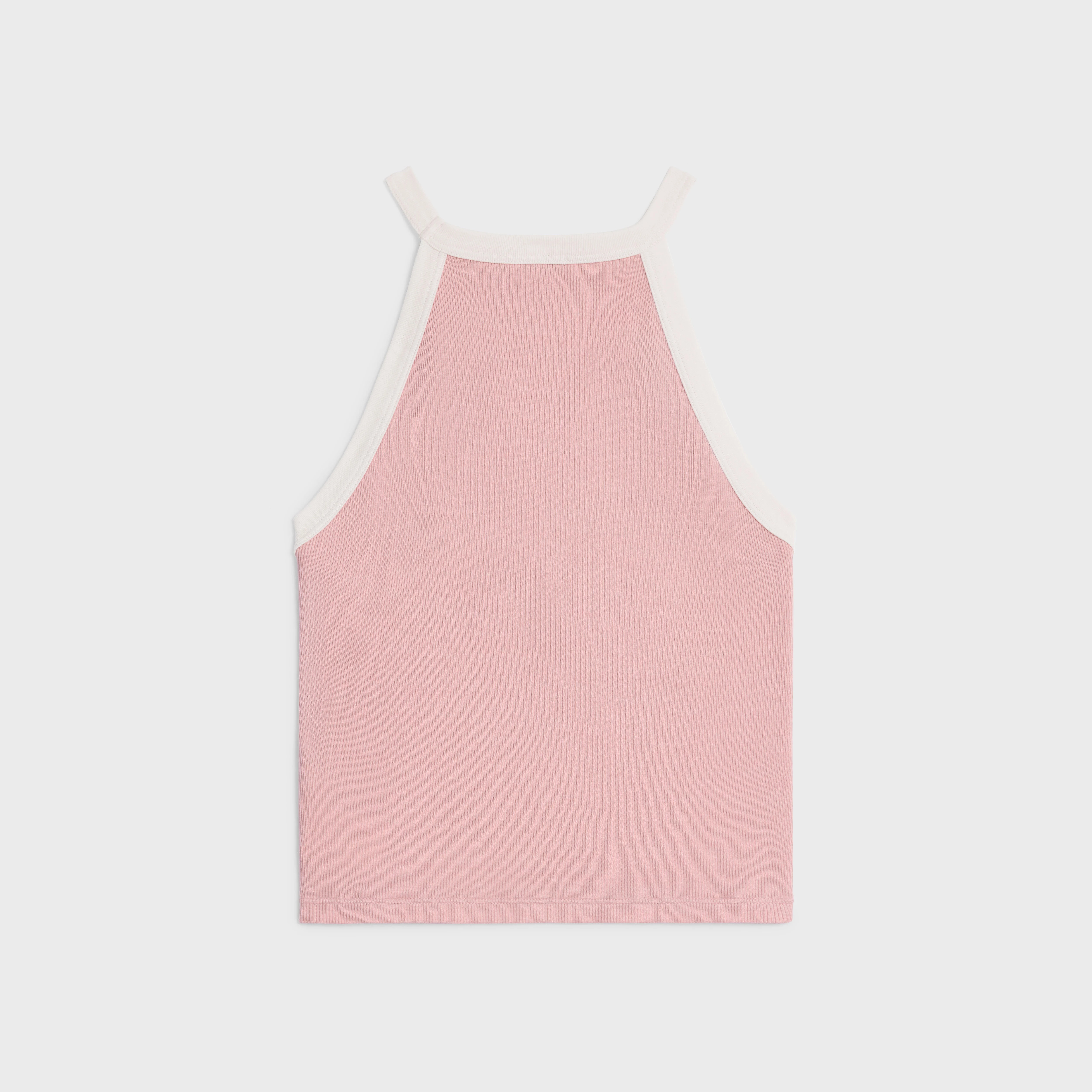 Triomphe tank top in ribbed silk jersey - 2