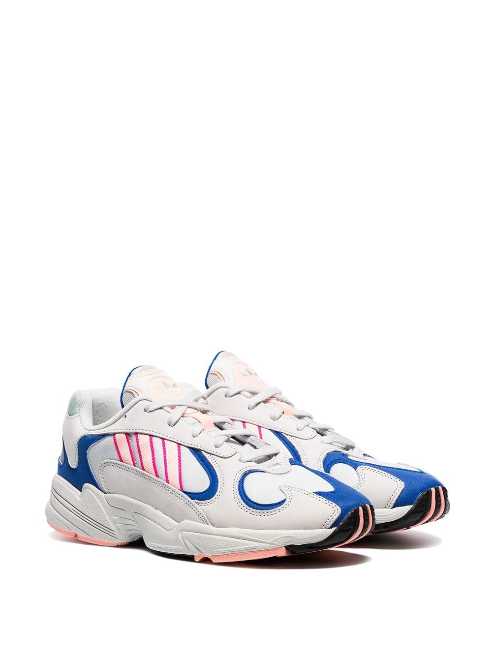 white Yung 1 Watermelon leather low-top sneakers - 2