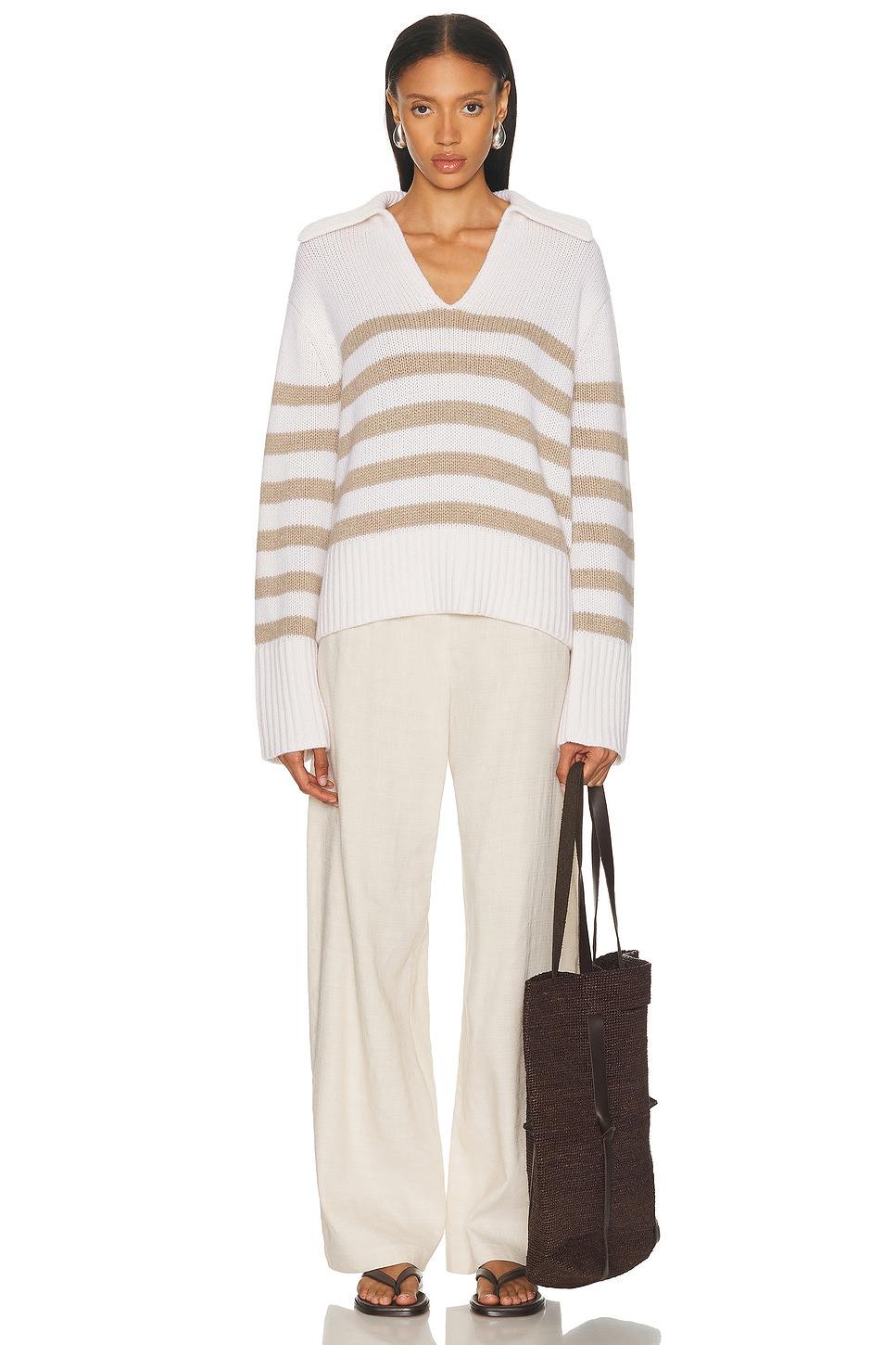 Cashmere Phoebe Polo Sweater - 4