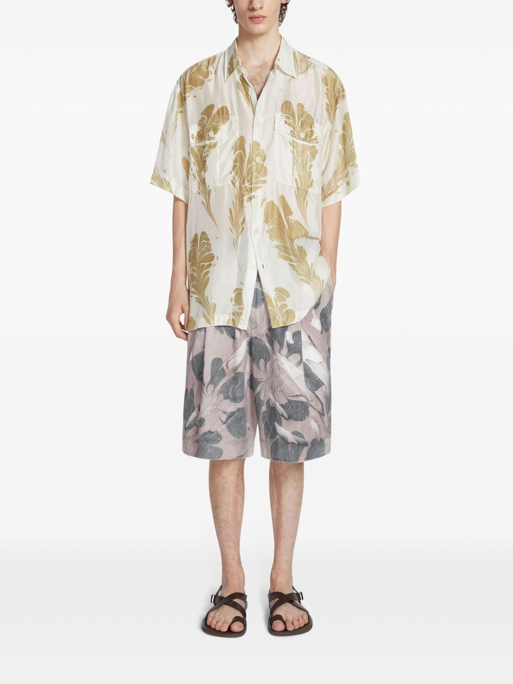 printed silk shirt - 2