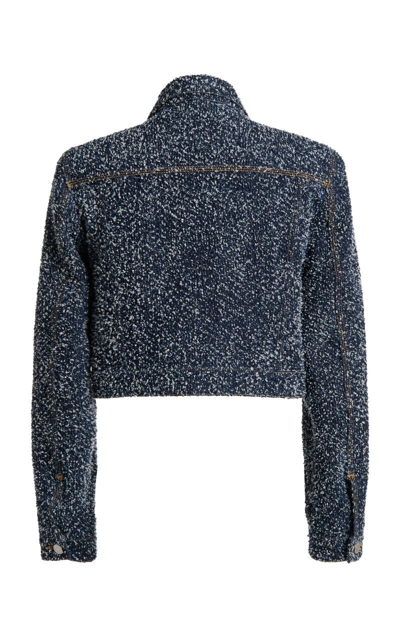 Stella McCartney Bouclé Denim Jacket medium wash outlook