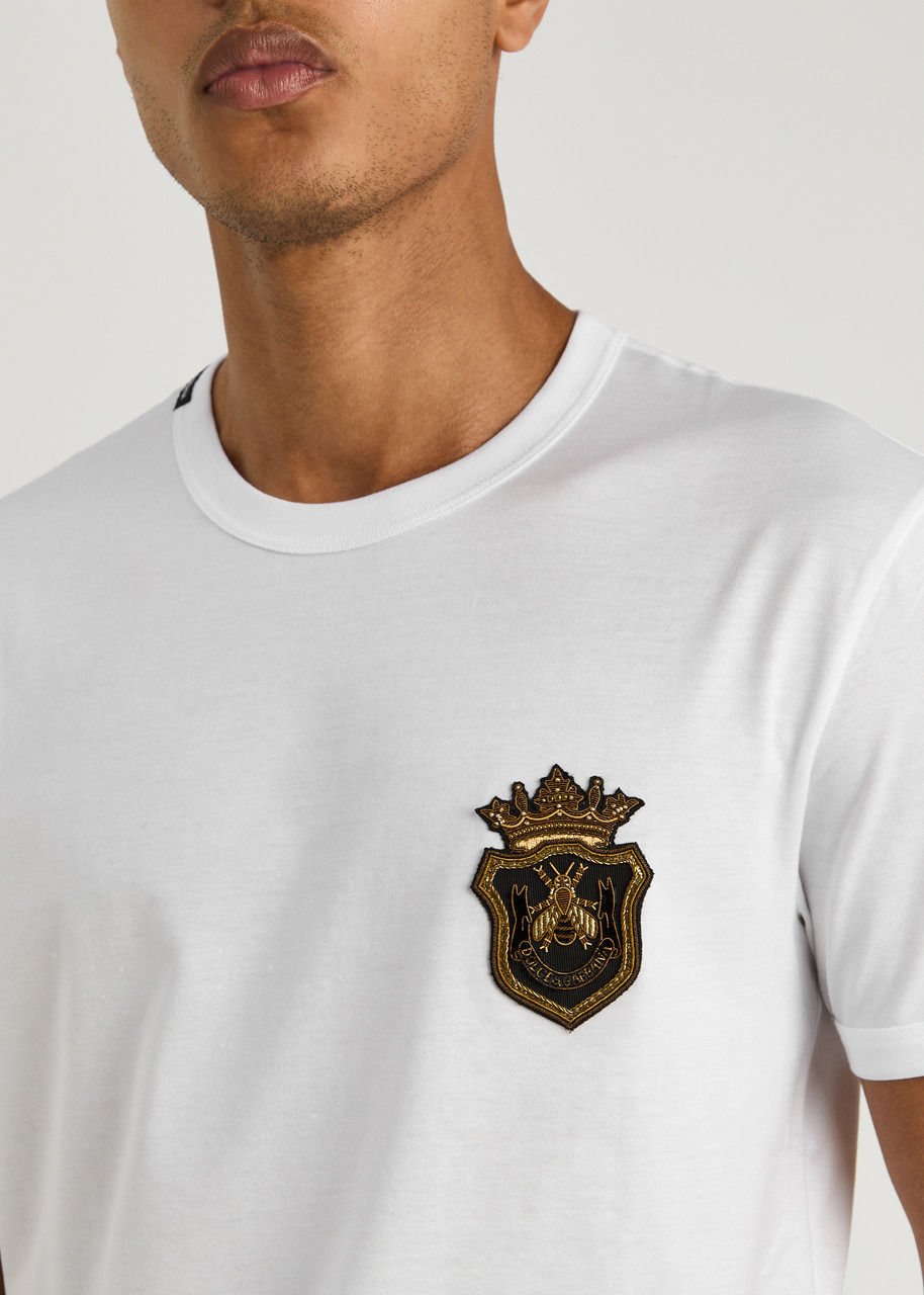 Dolce & Gabbana Logo-appliqué Cotton T-shirt - 5