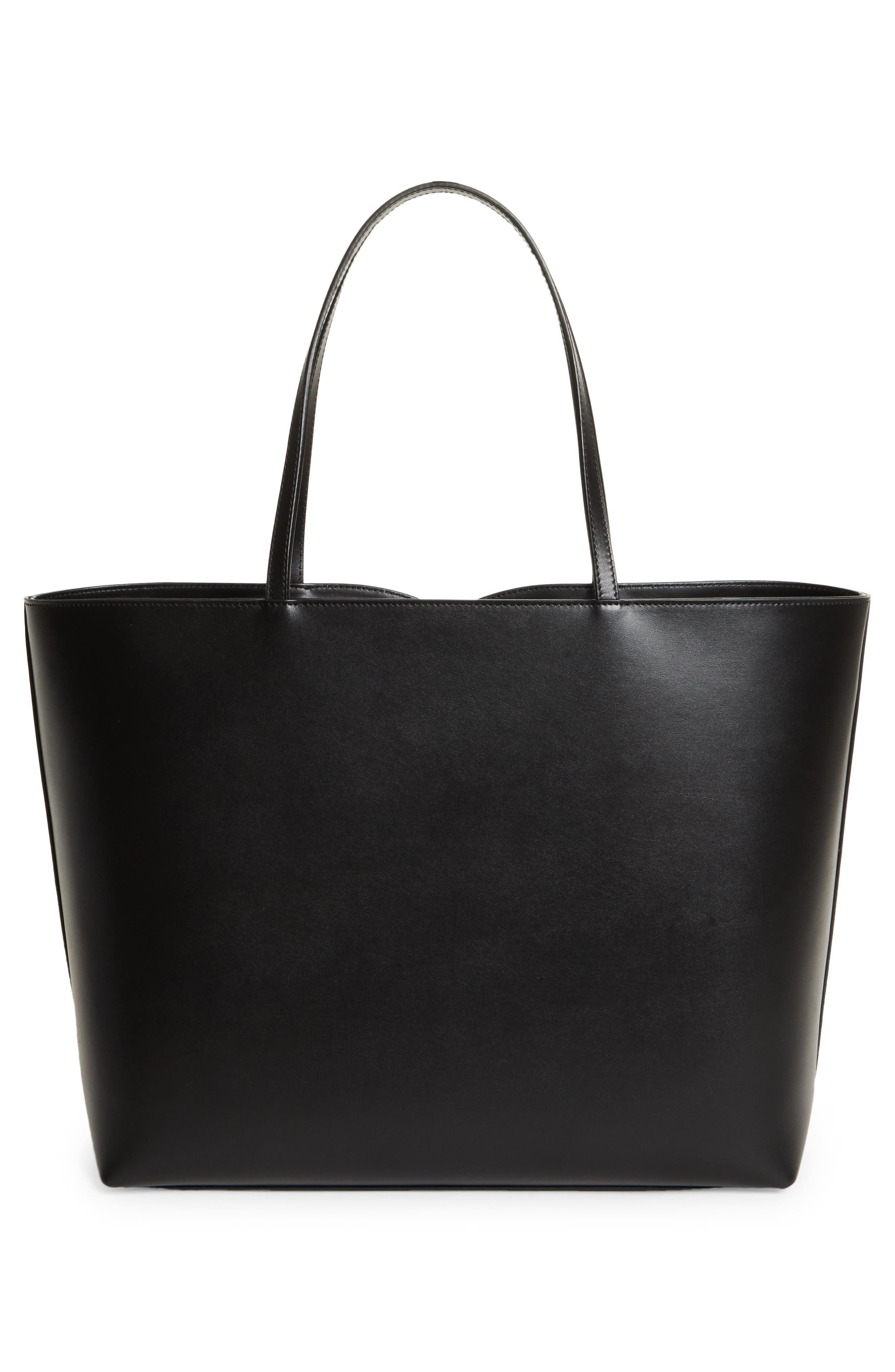 Dolce&Gabbana DG Logo Leather Tote in Black at Nordstrom - 4