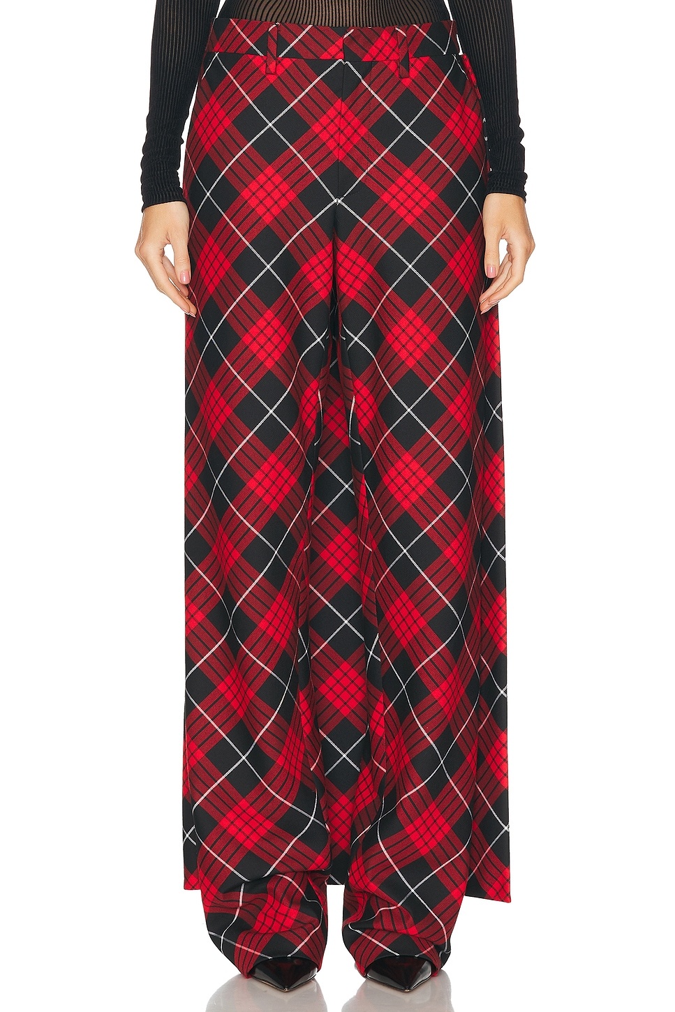 Tartan Pant Skirt - 2