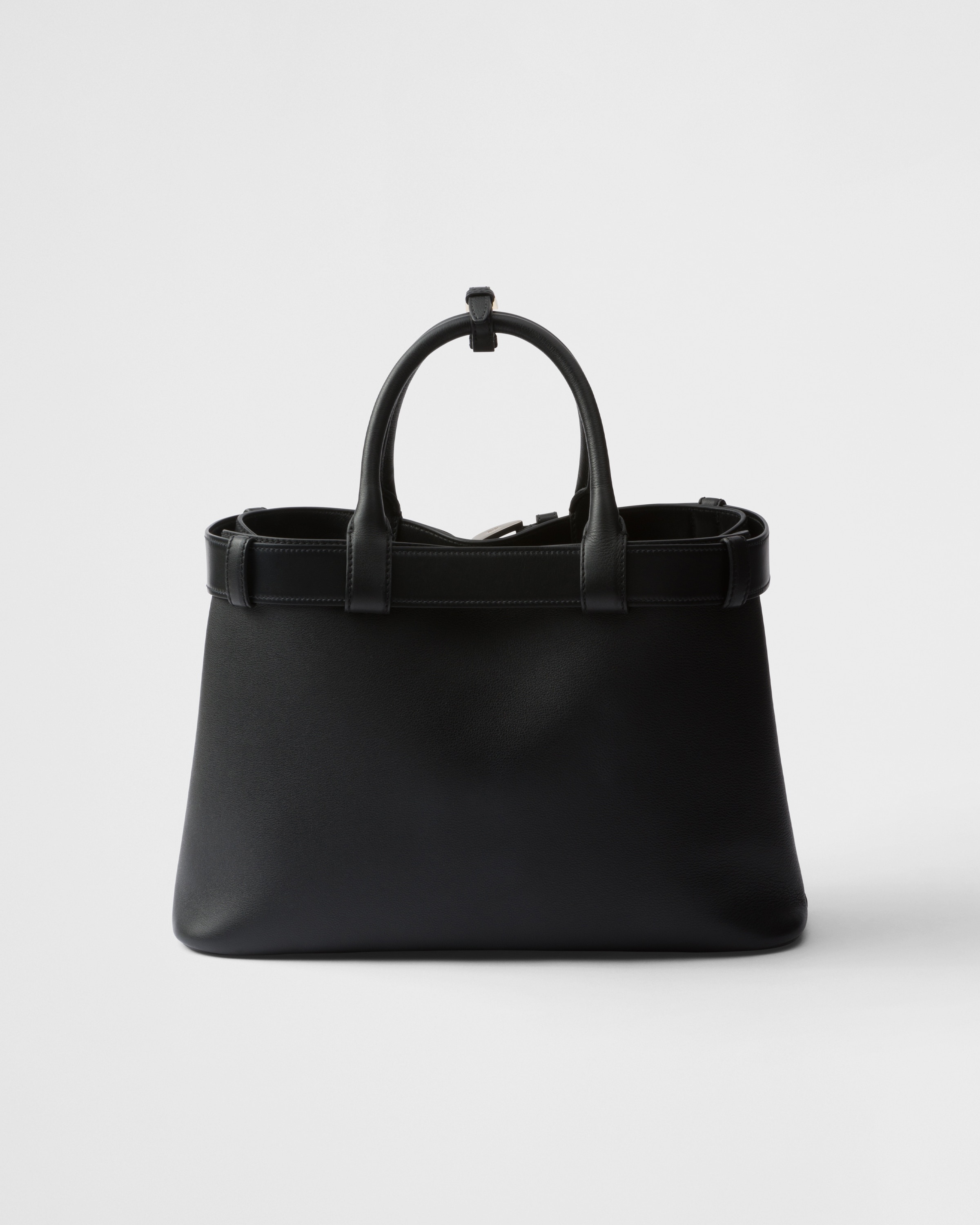Prada Buckle medium leather handbag with belt - 3