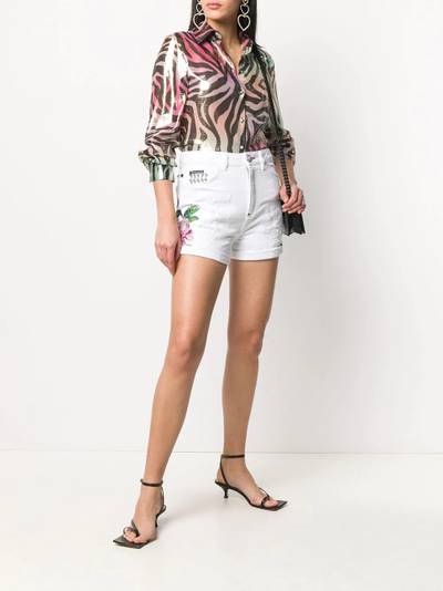 PHILIPP PLEIN metallic animal-print shirt outlook