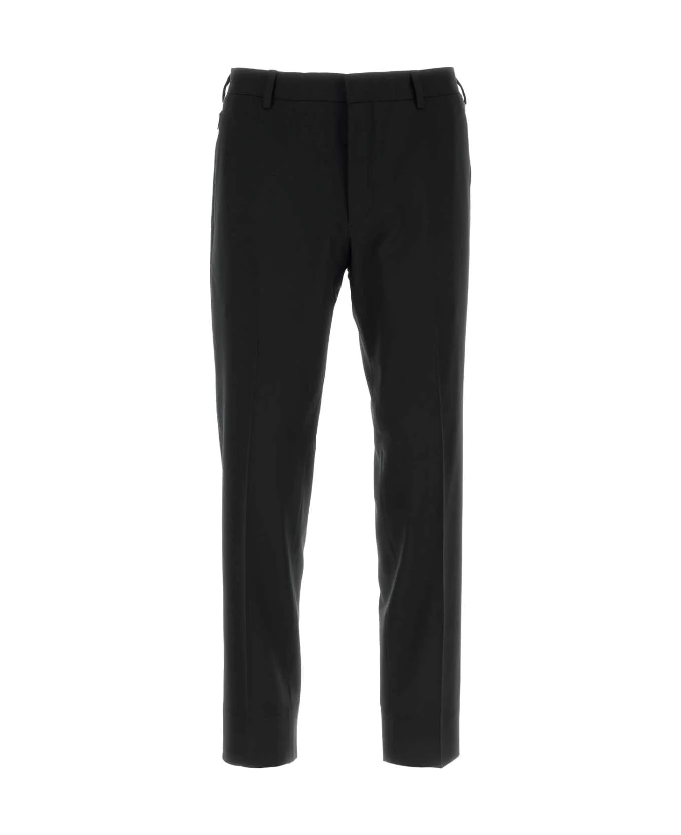 Black Stretch Wool Pant - 1