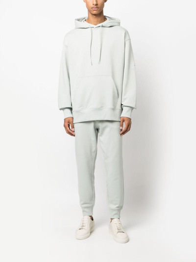 Y-3 logo-patch organic cotton hoodie outlook