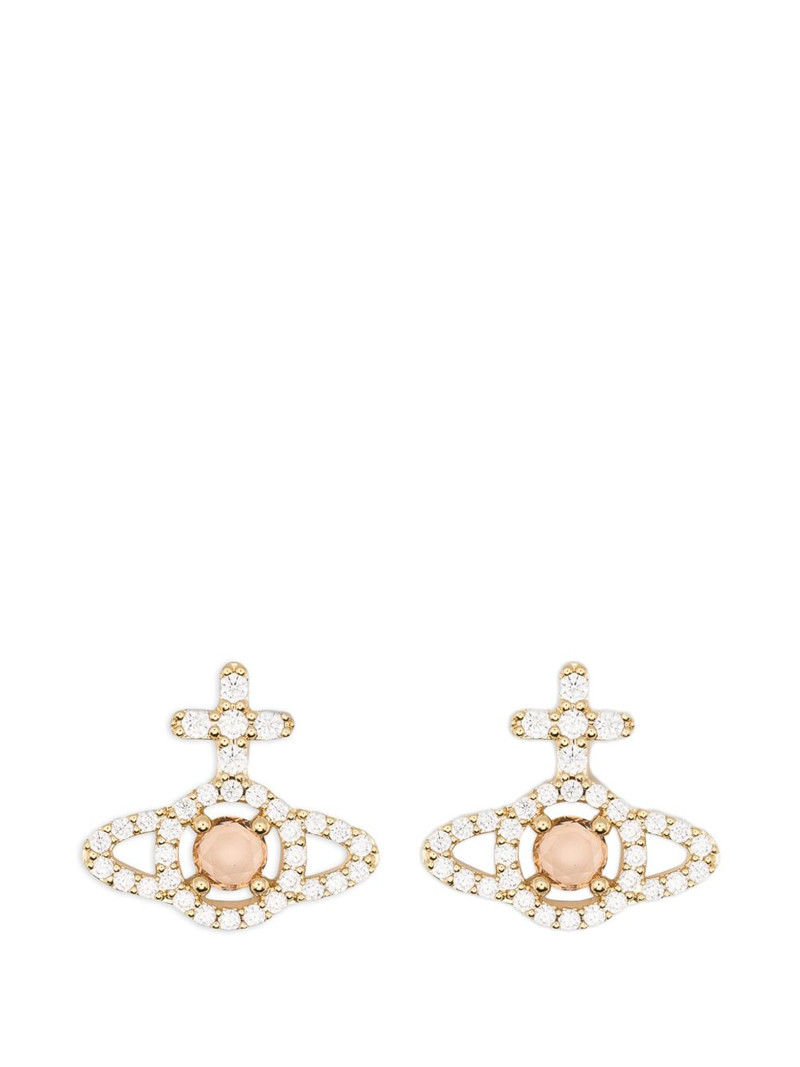 Olympia orb-crystal earrings 1