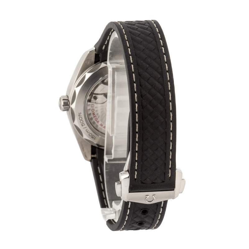Used Omega Seamaster Aqua Terra 150M Black Horizontal Teak Dial - 3