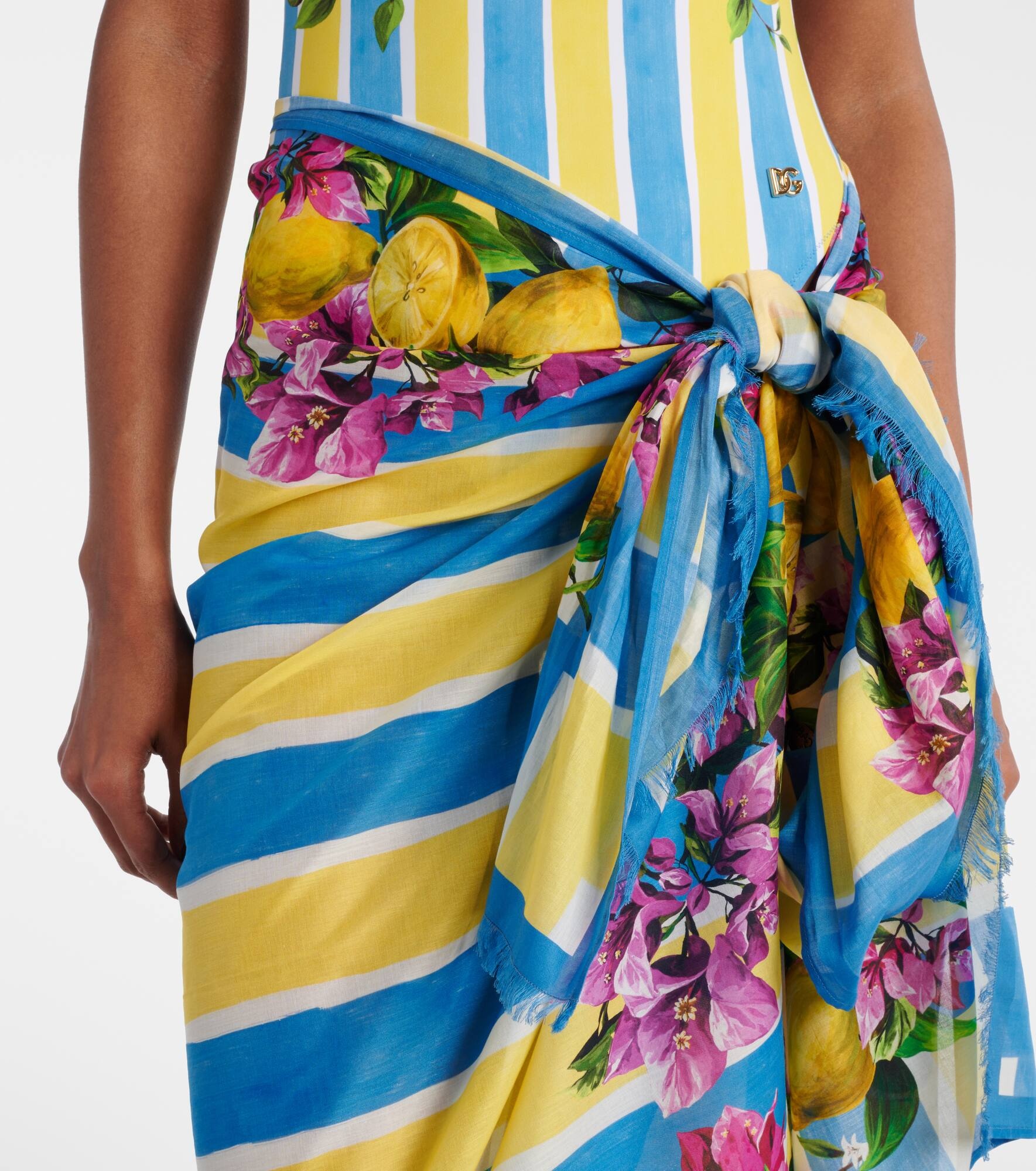 Floral cotton cover-up - 4