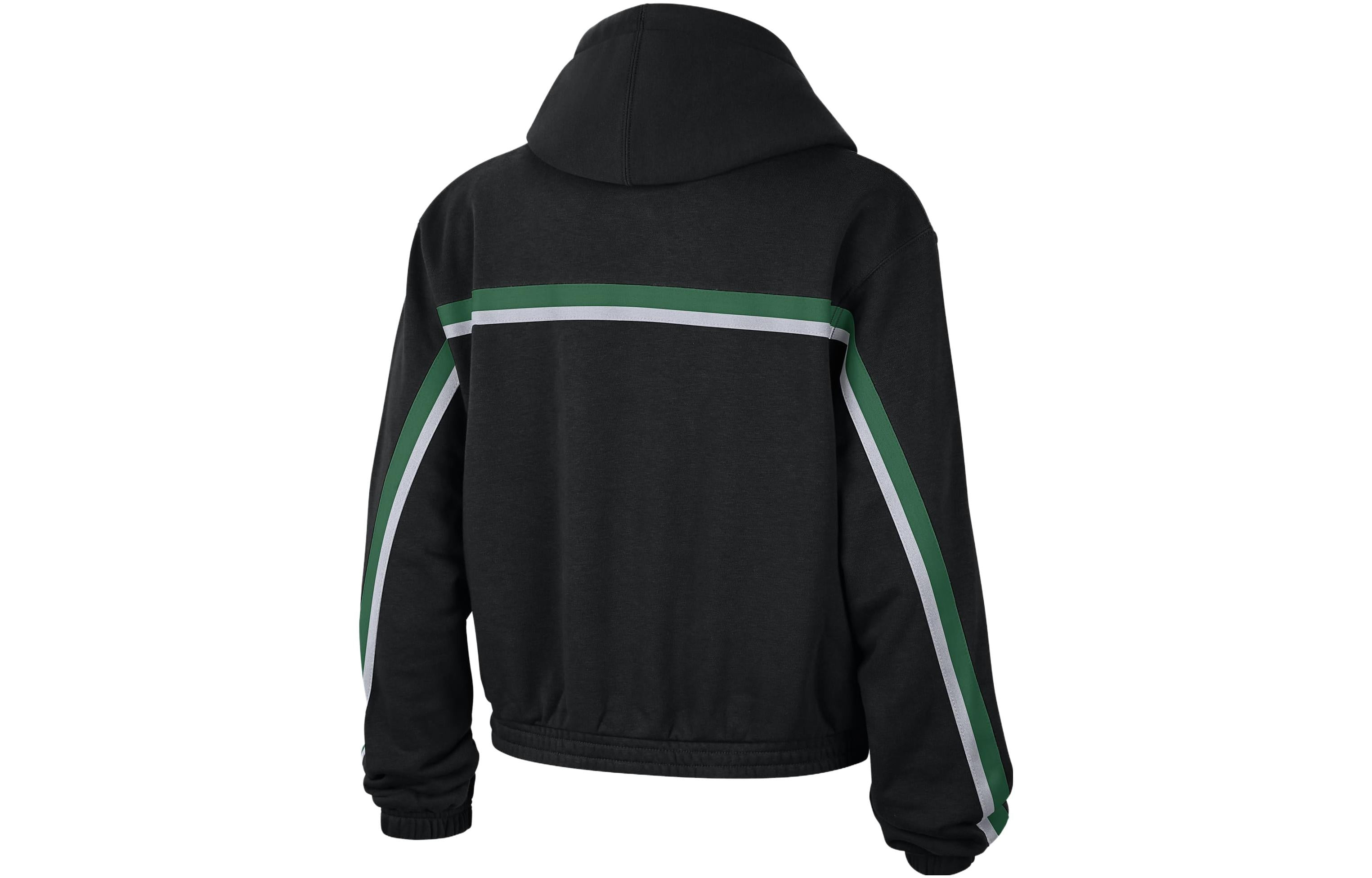 (WMNS) Air Jordan x NBA Boston Celtics Courtside Hoodie 'Black' DO0150-010 - 2
