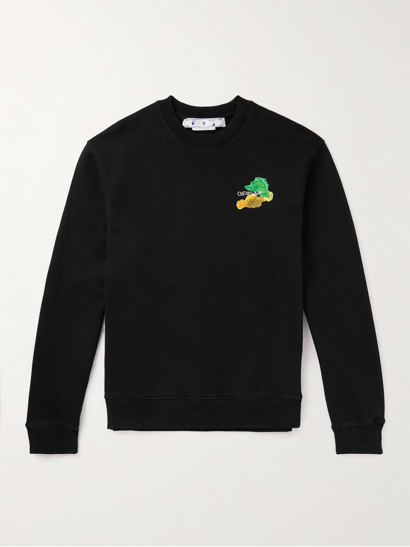 Logo-Print Cotton-Jersey Sweatshirt - 1