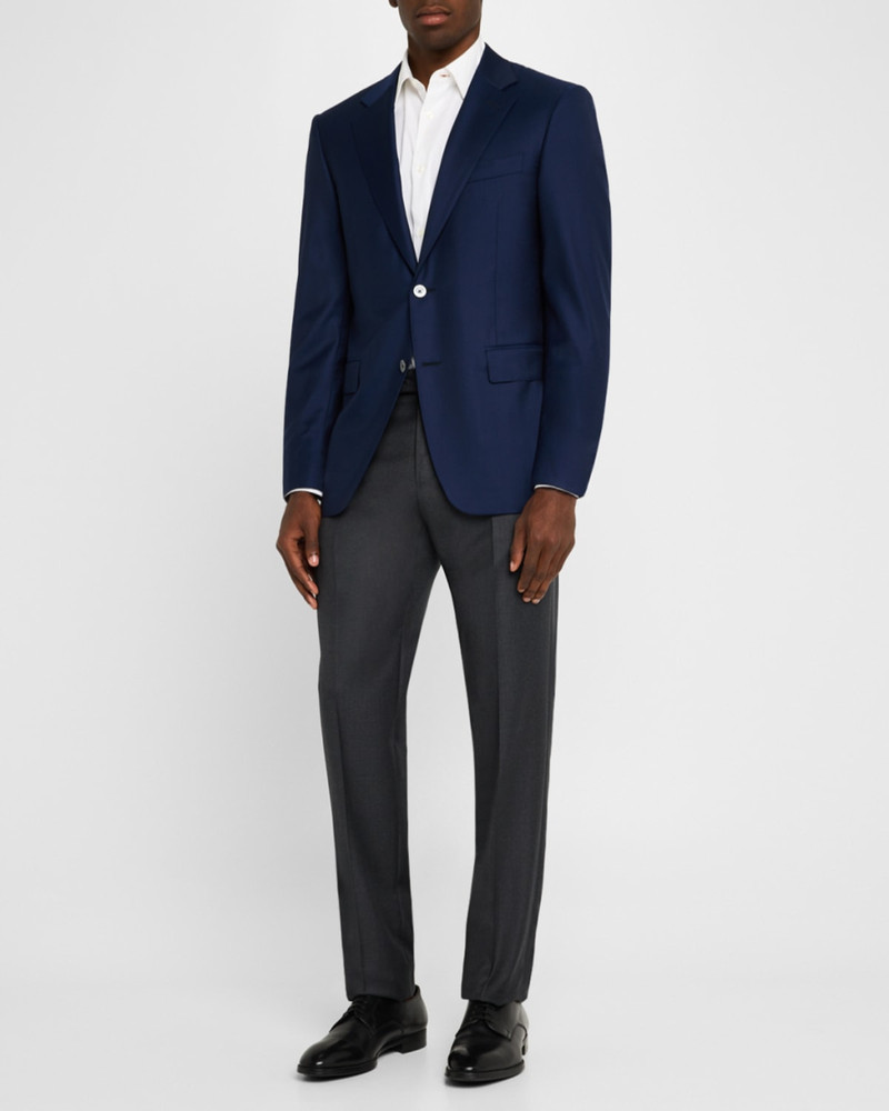 Canali Men's Solid 150s Wool Twill Blazer outlook