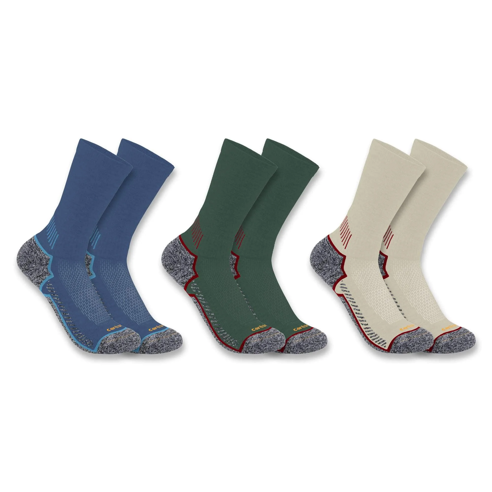 Carhartt Force® Midweight Crew Sock 3-Pack - 1
