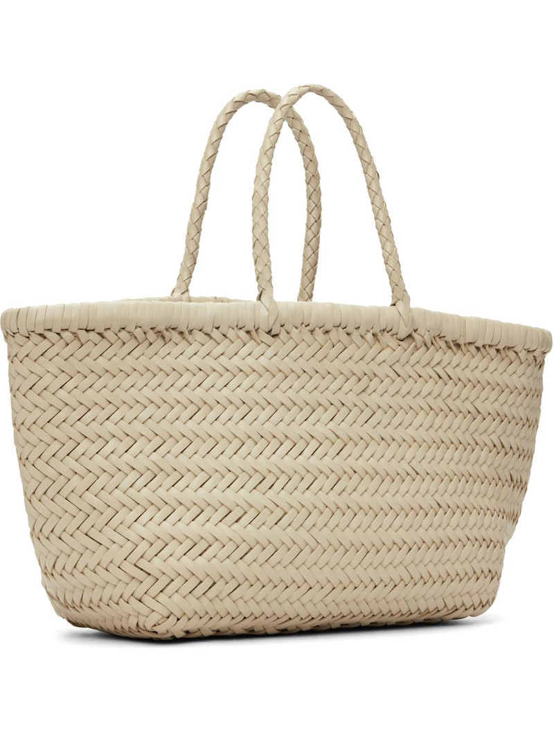 DRAGON DIFFUSION Off-White Triple Jump Small Tote outlook