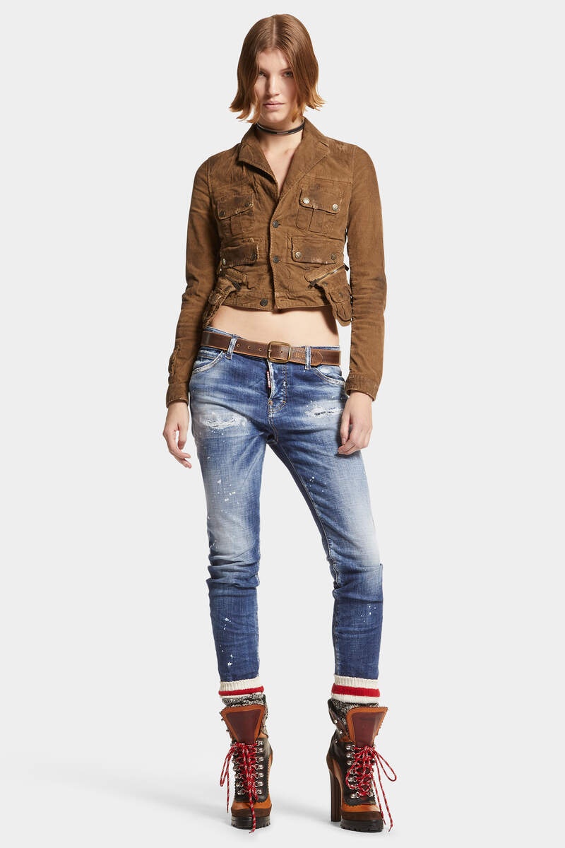★Dsquared2★Medium Heritage Rammendo Wash Cool Girl Jeans★ DSQUARED2 MEDIUM HERITAGE RAMMENDO WASH COOL GIRL JEANS