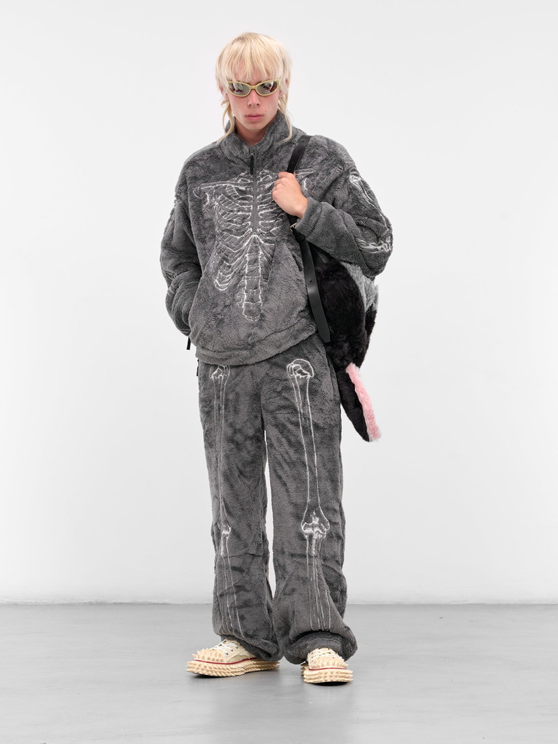 doublet Gray Skeletal Embroidery Fleece Pants outlook