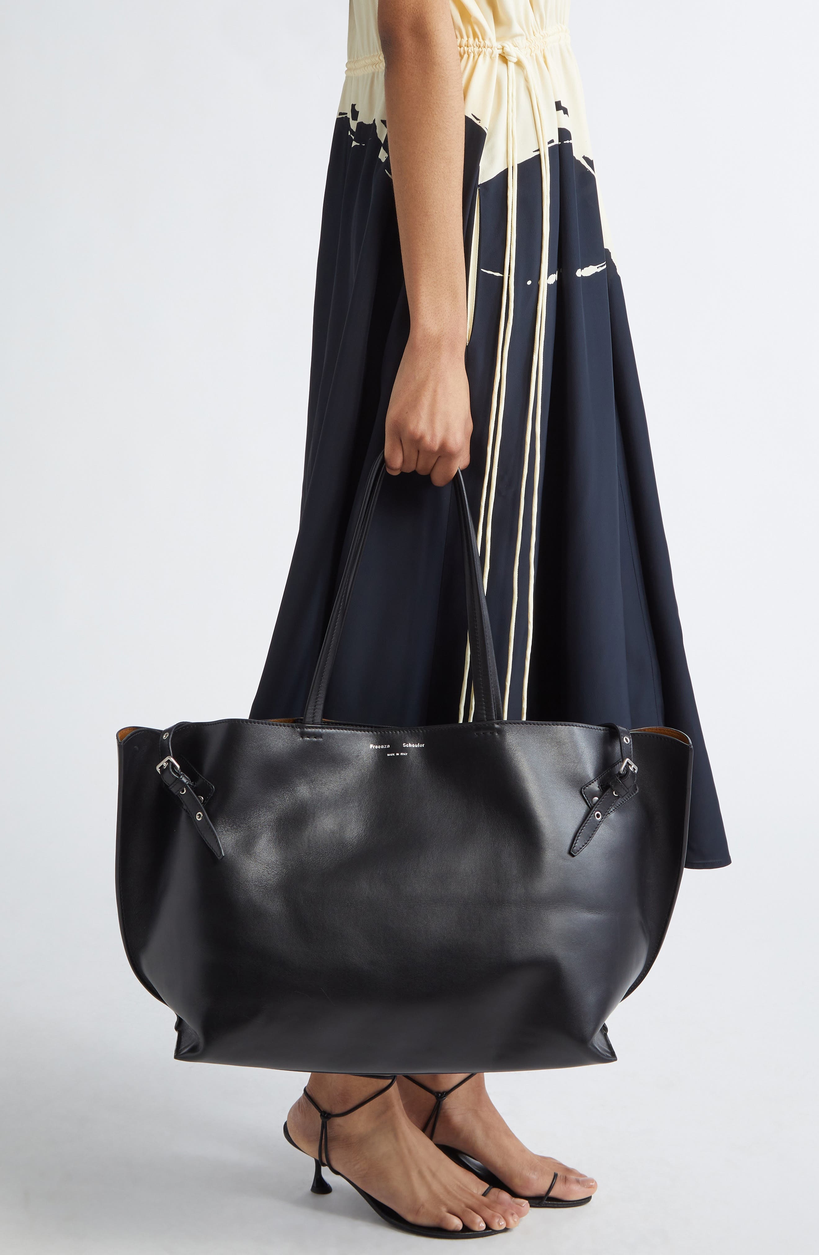 Proenza Schouler Days Leather Tote in Black at Nordstrom - 2