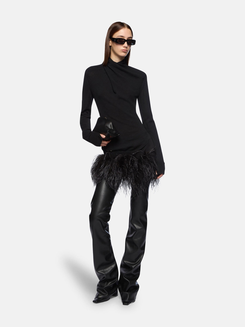 THE ATTICO BLACK SWEATER outlook