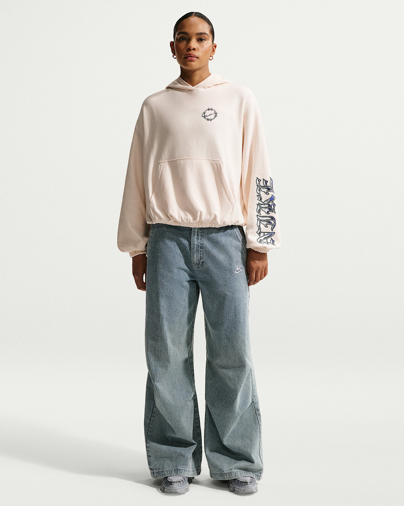 Nike Sportswear Women's Oversized French Terry Graphic Pullover Hoodie 4