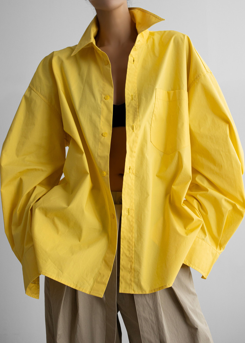 Cascais Oversized Shirt - Yellow 5