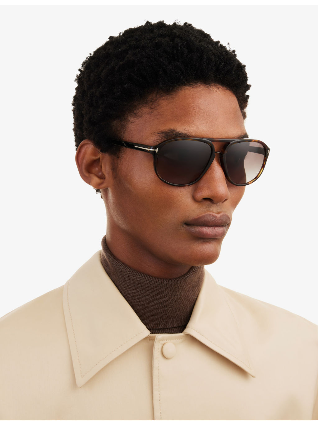Jacob tortoiseshell aviator sunglasses - 2