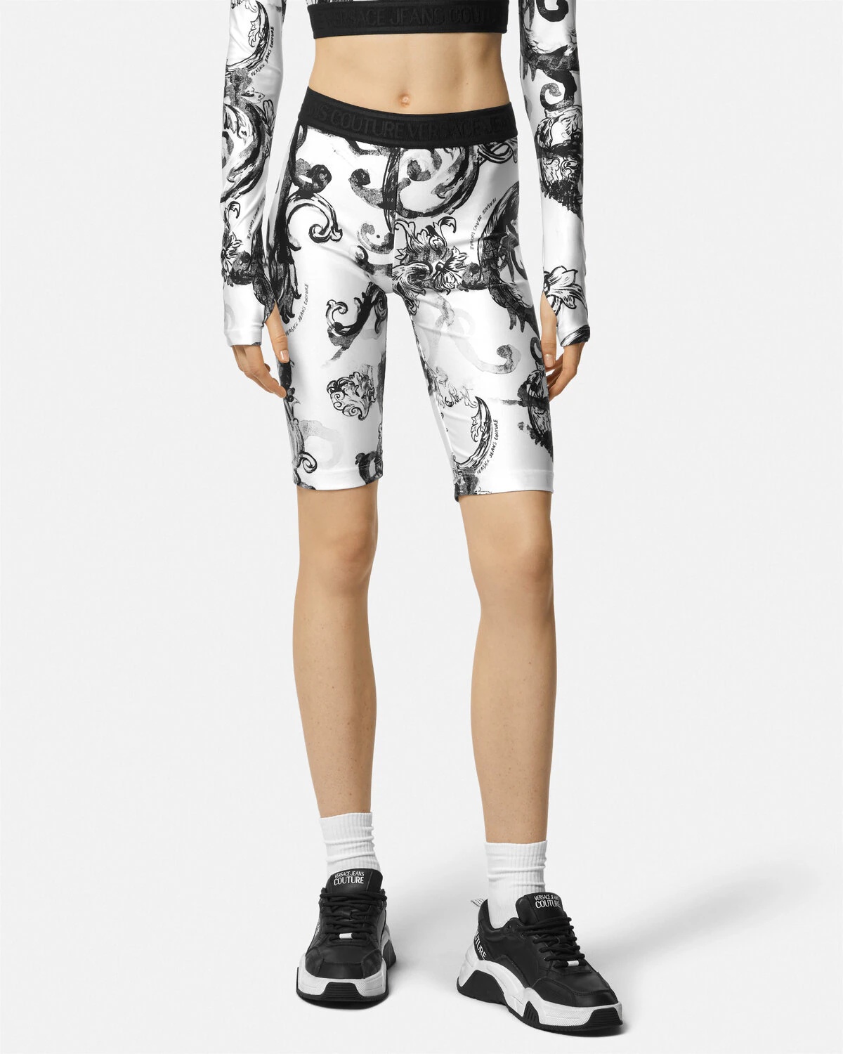 Watercolour Couture Bicycle Shorts - 4