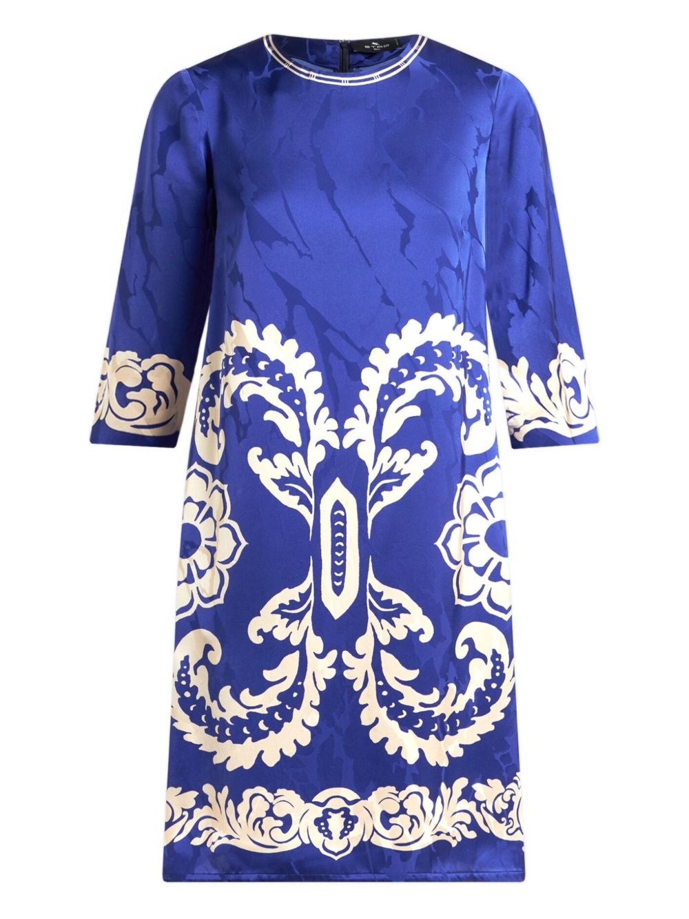 jacquard-pattern dress - 1