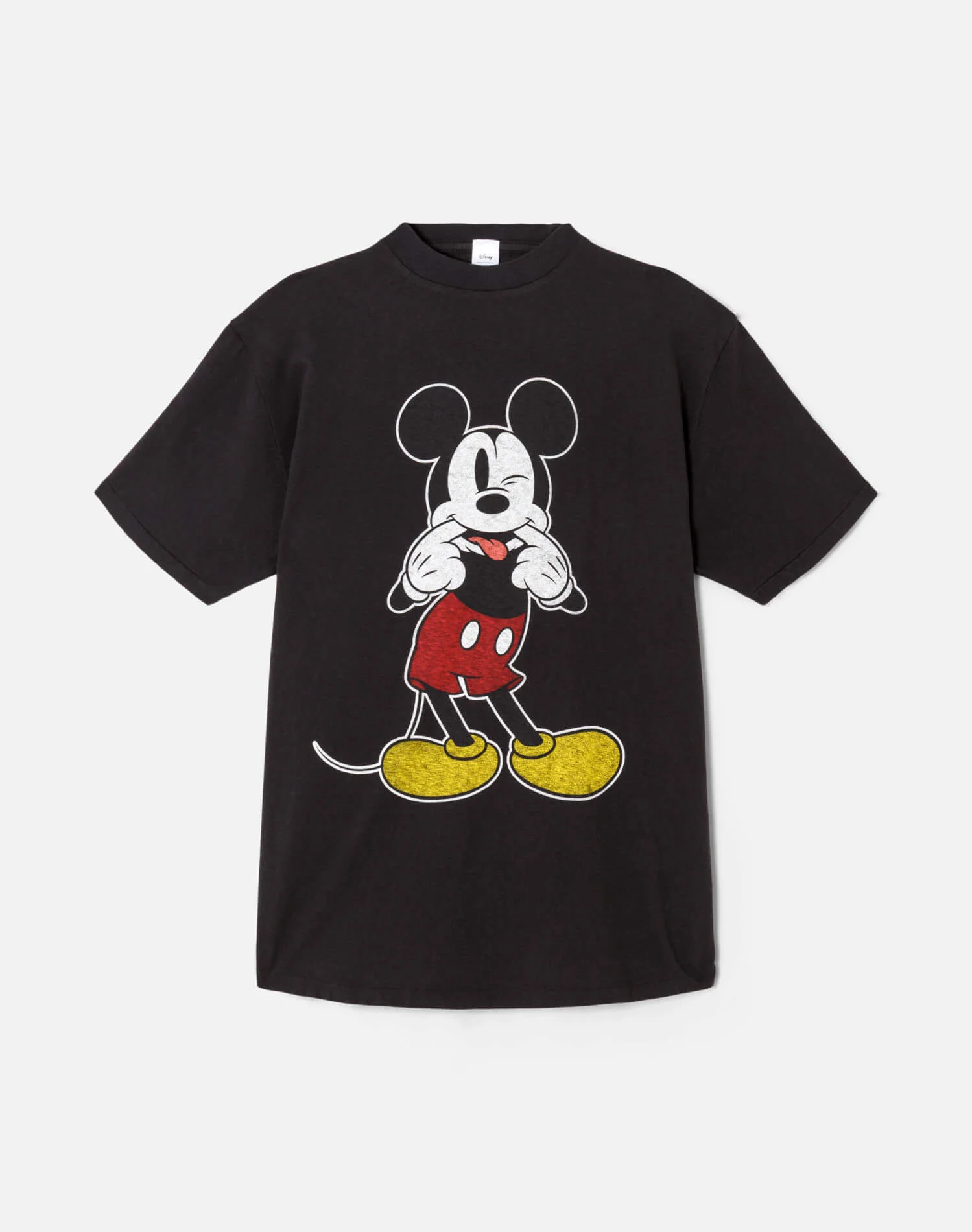 Boyfriend "Silly Mickey Mouse" Tee - Washed Black - 1