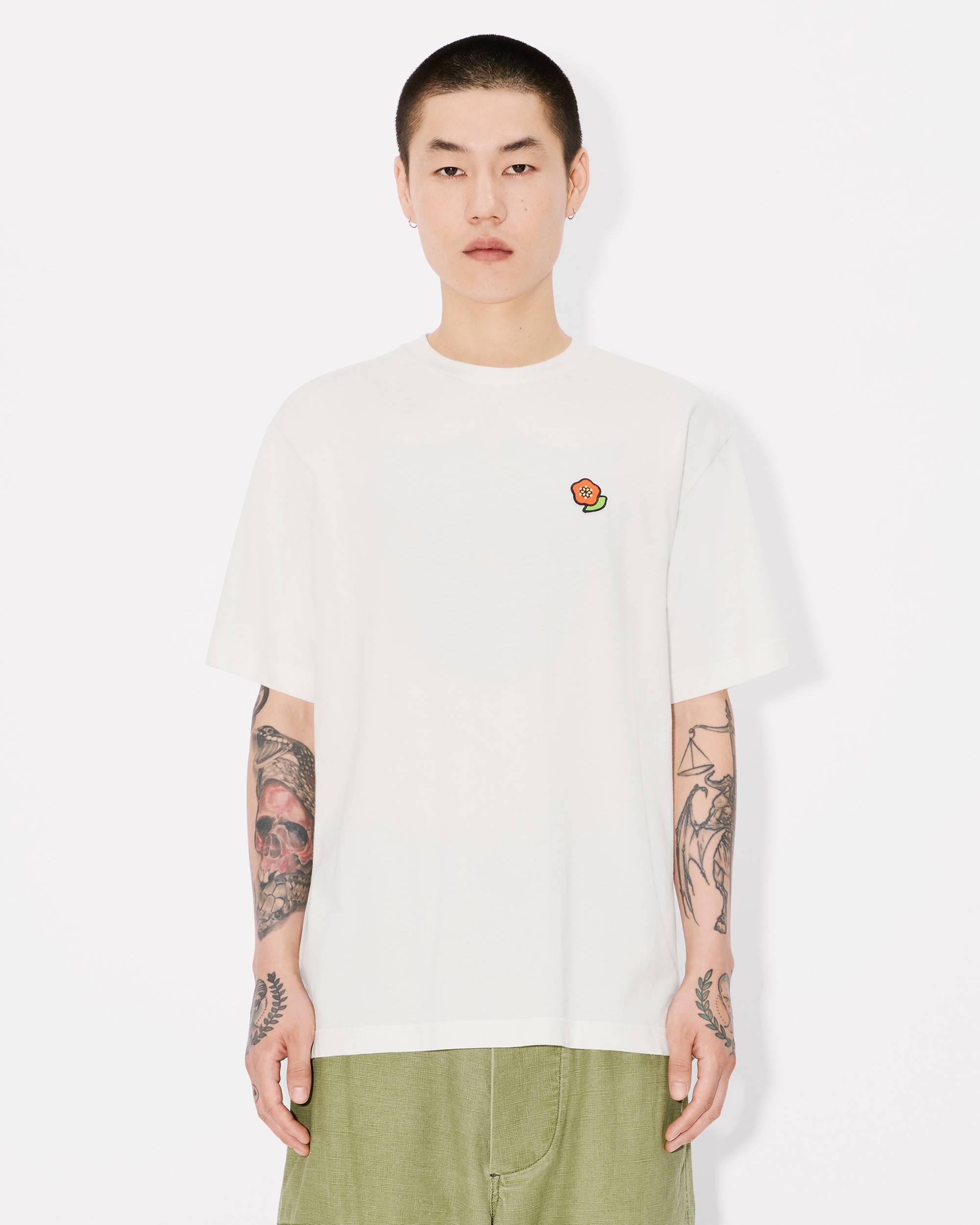 'KENZO Pop' embroidered T-shirt in cotton - 3