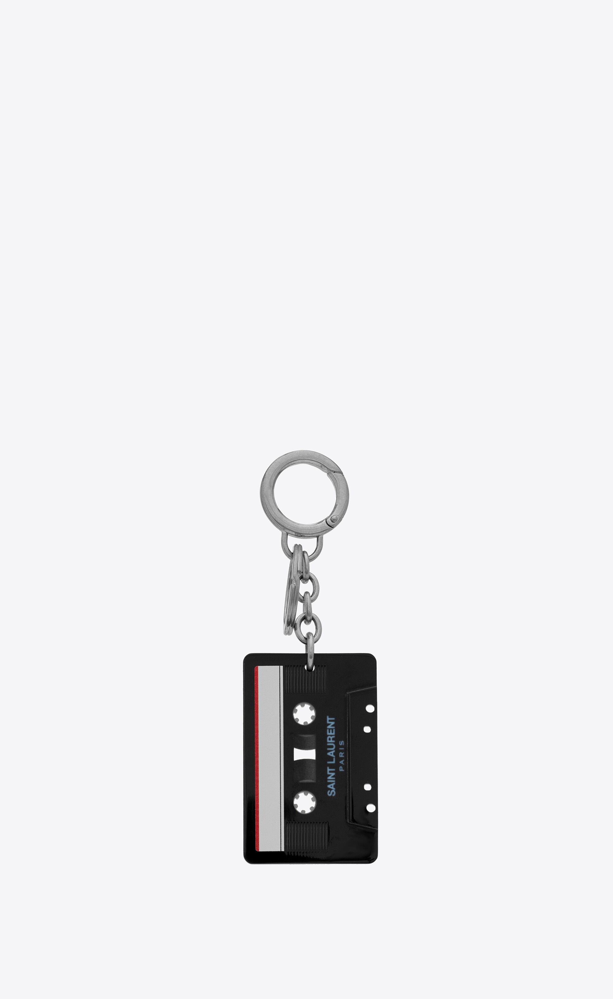 saint laurent cassette tape keyring - 1