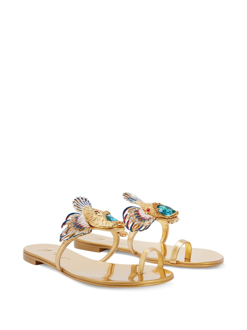 Spipiott embellished metallic sandals - 2