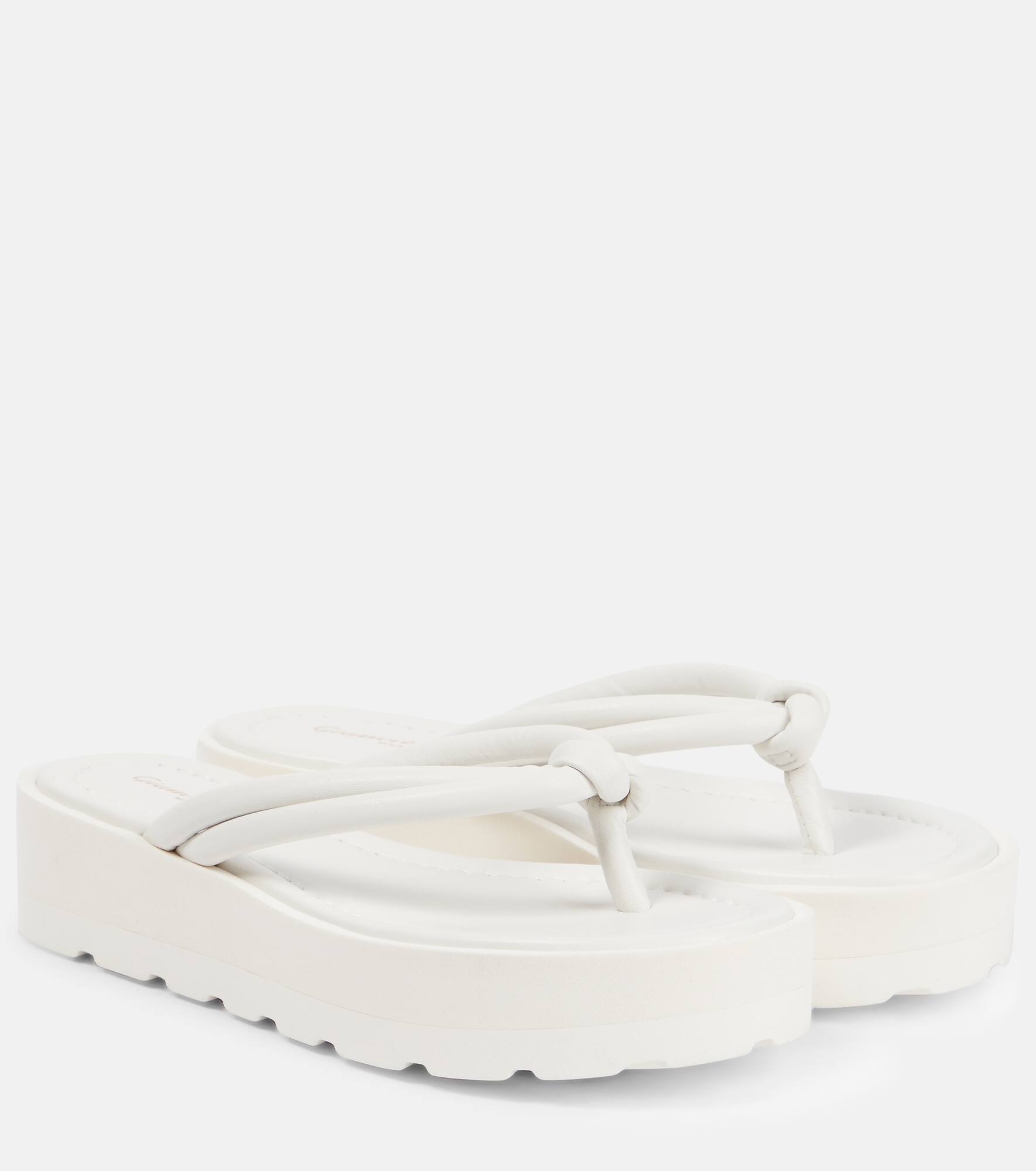 Leather thong sandal - 1