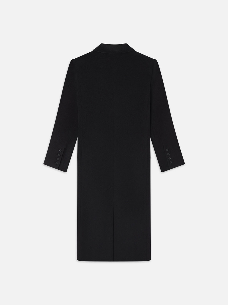 Double-Breasted Tailored Coat in Black 4
