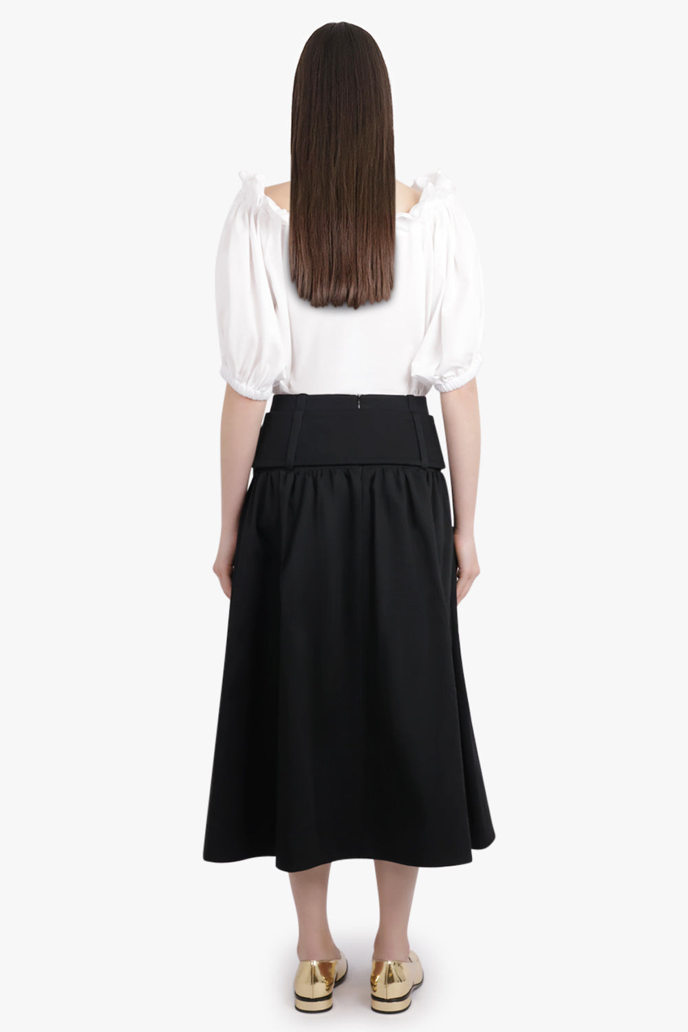 ICONIC S/S TIE NECK BLOUSE | WHITE - 5