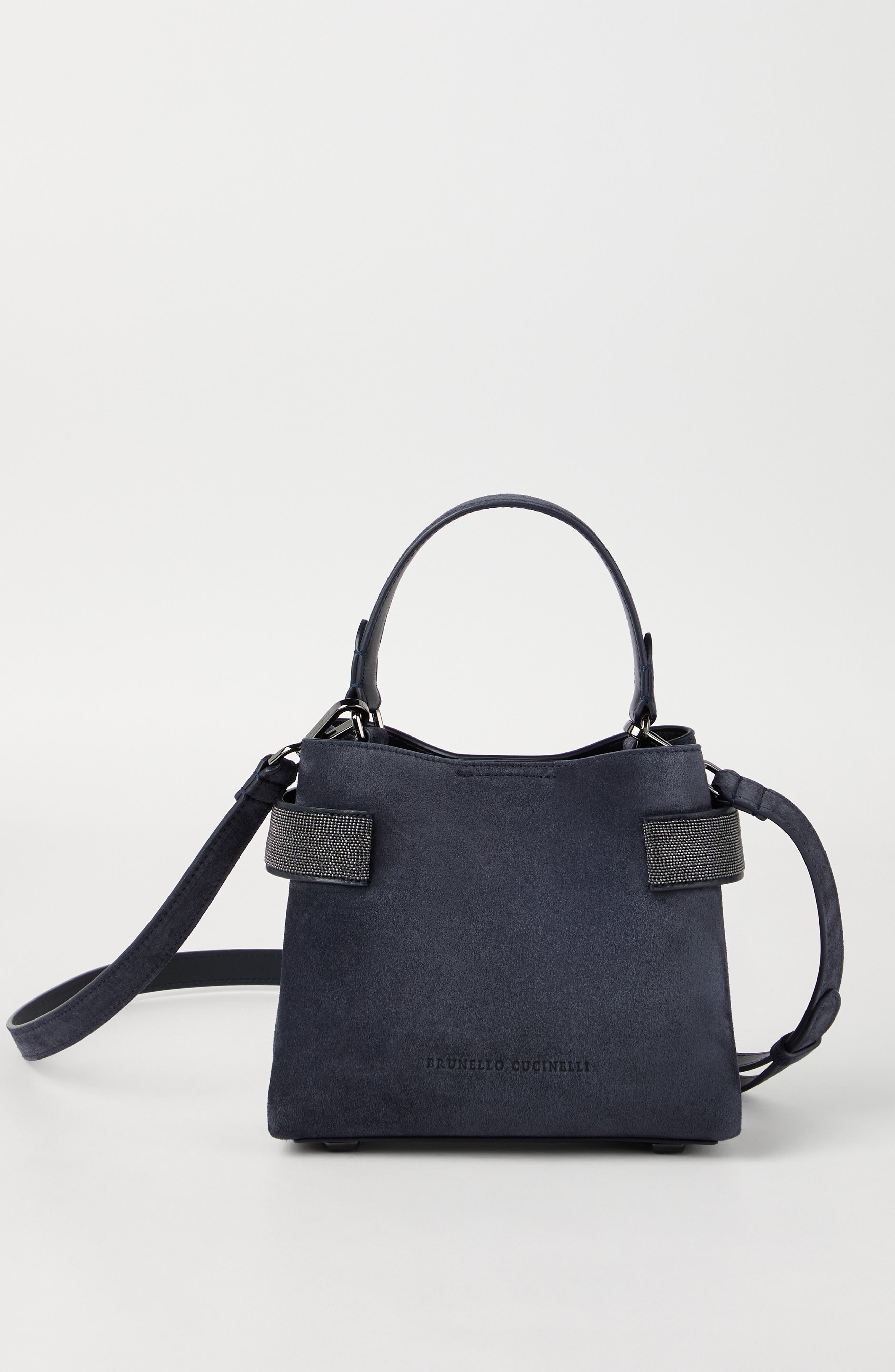 Brunello Cucinelli Small Top-Handle Essence bag in Navy Blue at Nordstrom - 2
