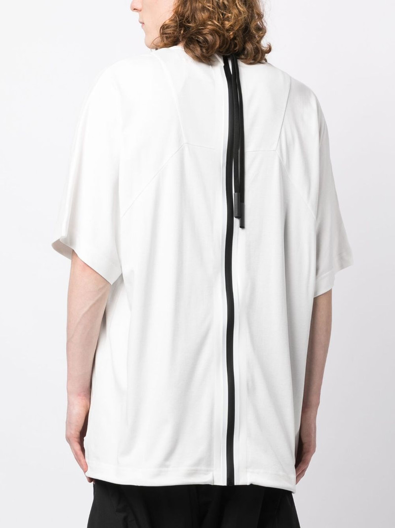 bow-detailed 면 T 셔츠 4