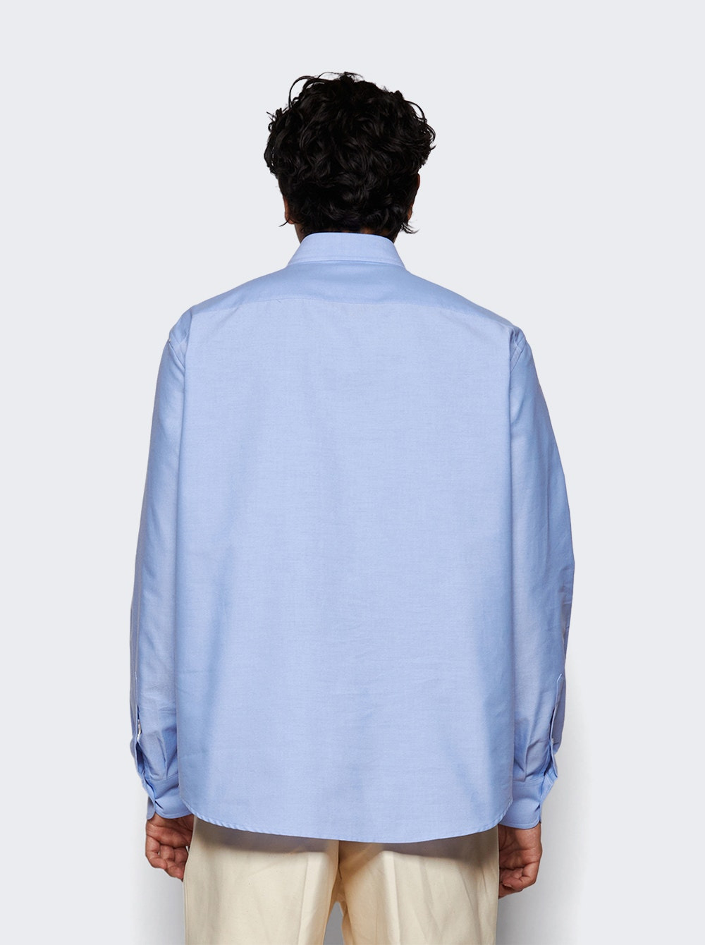 Camicia Maniche Lunghe Celeste - 5
