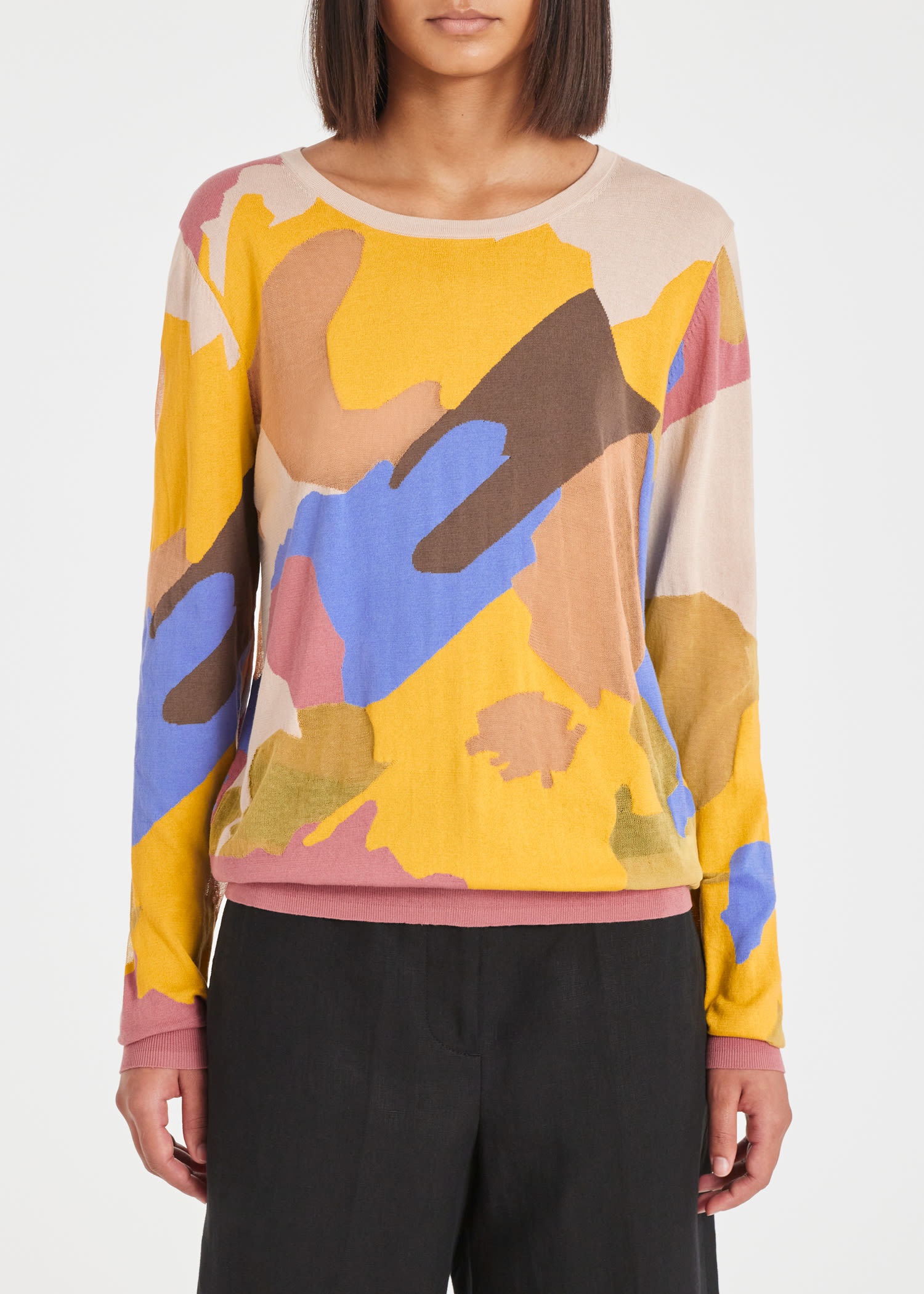 'Floral Collage' Intarsia Sweater - 3