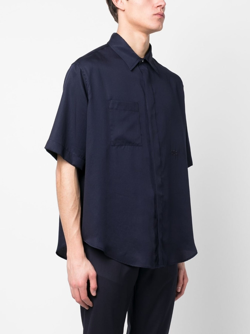 logo-embroidered short-sleeve shirt 3