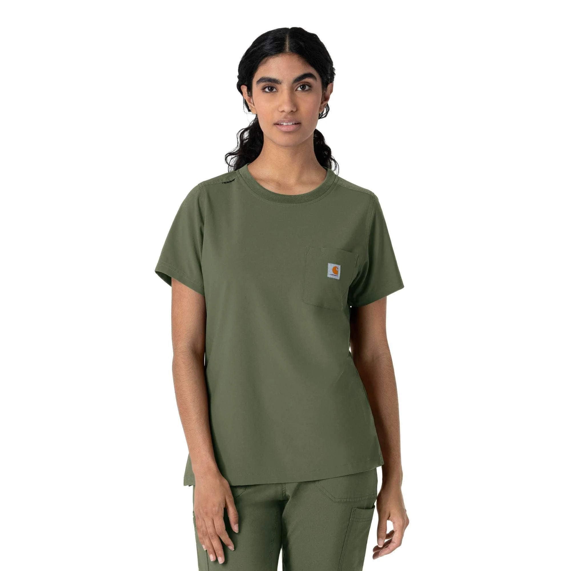 Women's Force Cross-Flex Crew Neck Scrub Top - 1