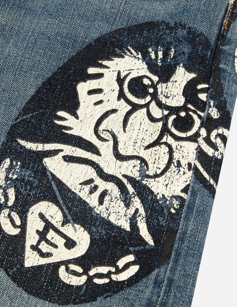 TAKE A CHANCE PRINT RELAX FIT JEANS 8