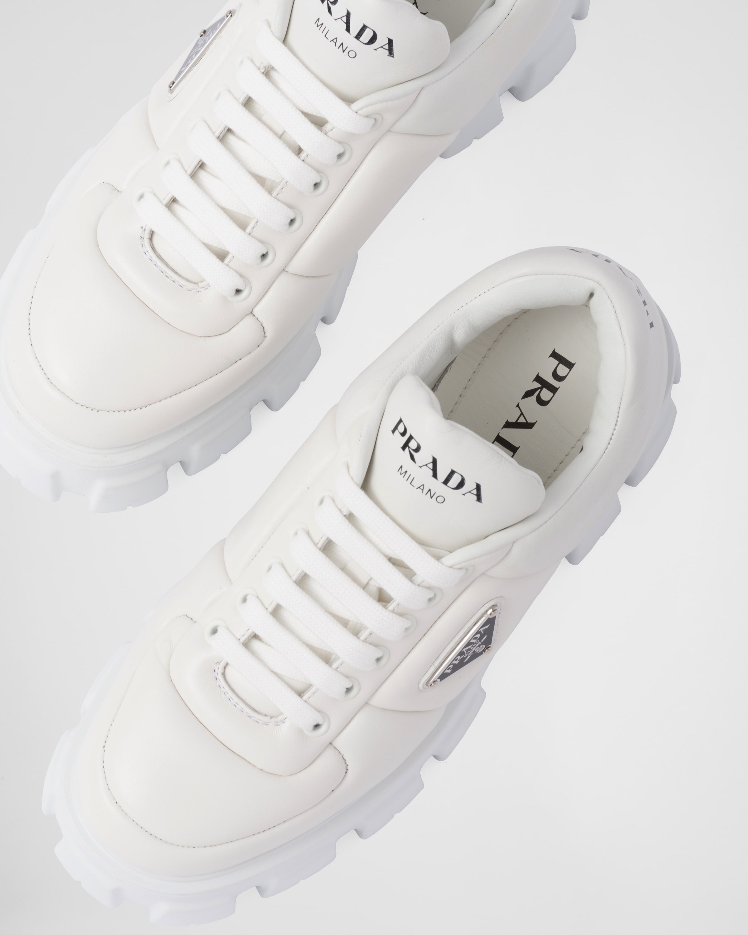 Soft padded nappa leather lace-up shoes - 6