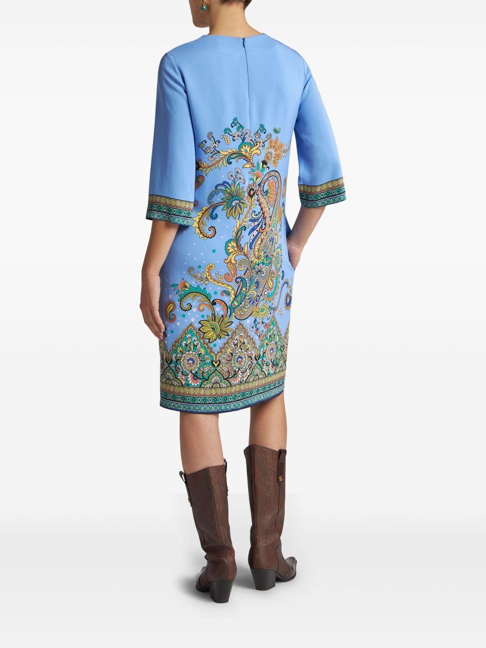 paisley-print dress - 3