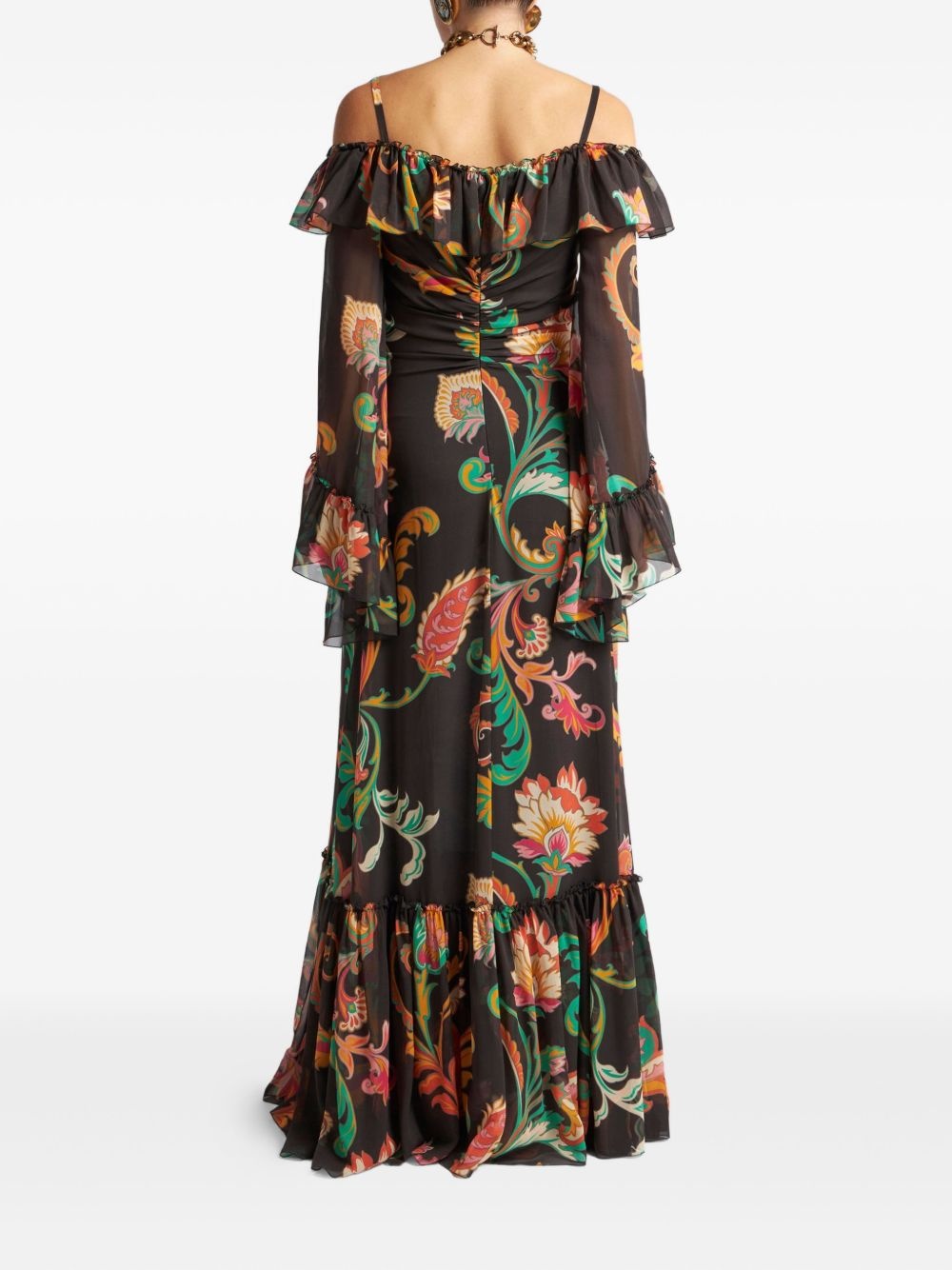 all-over floral print dress - 3