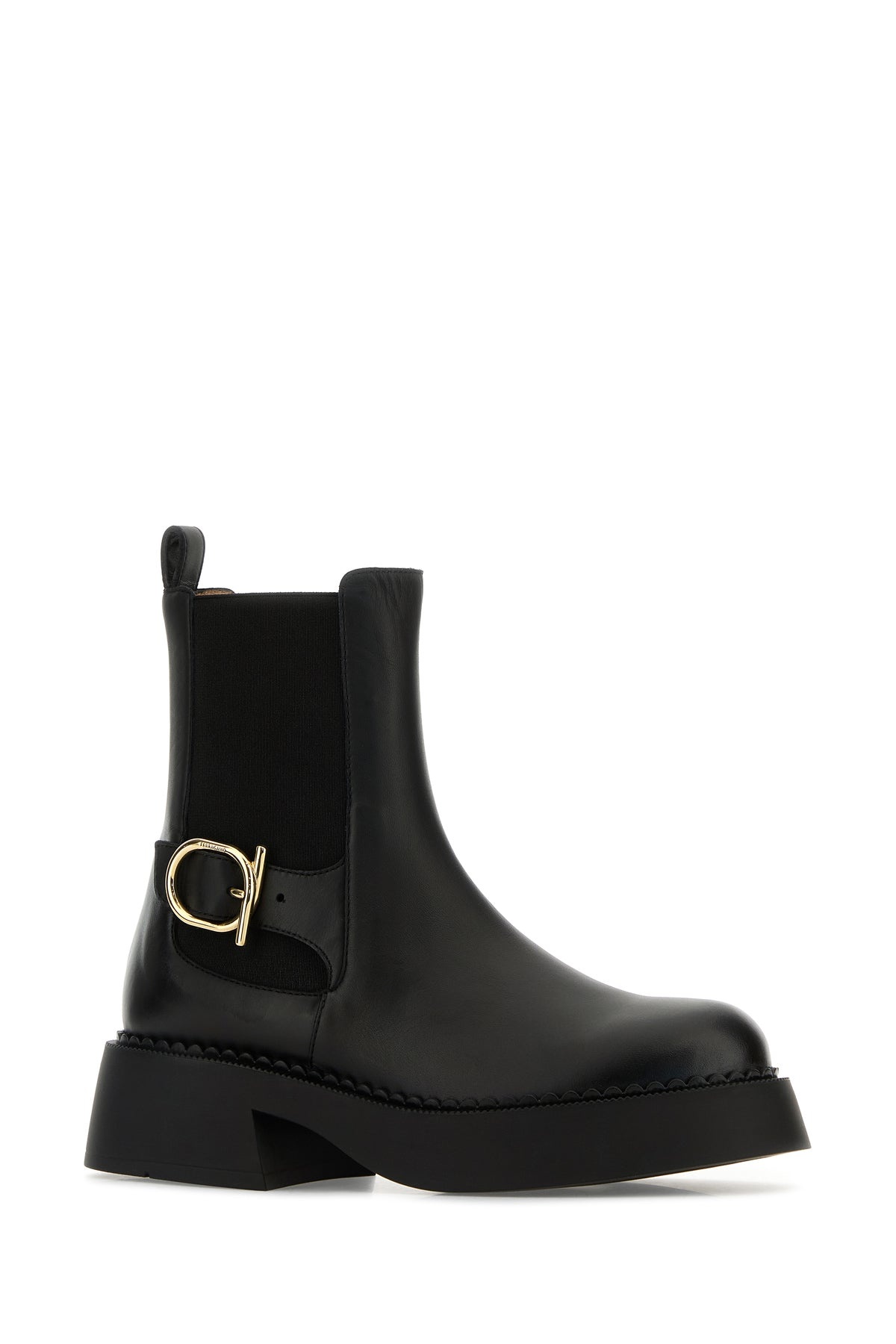 Black leather Tia ankle boots - 2