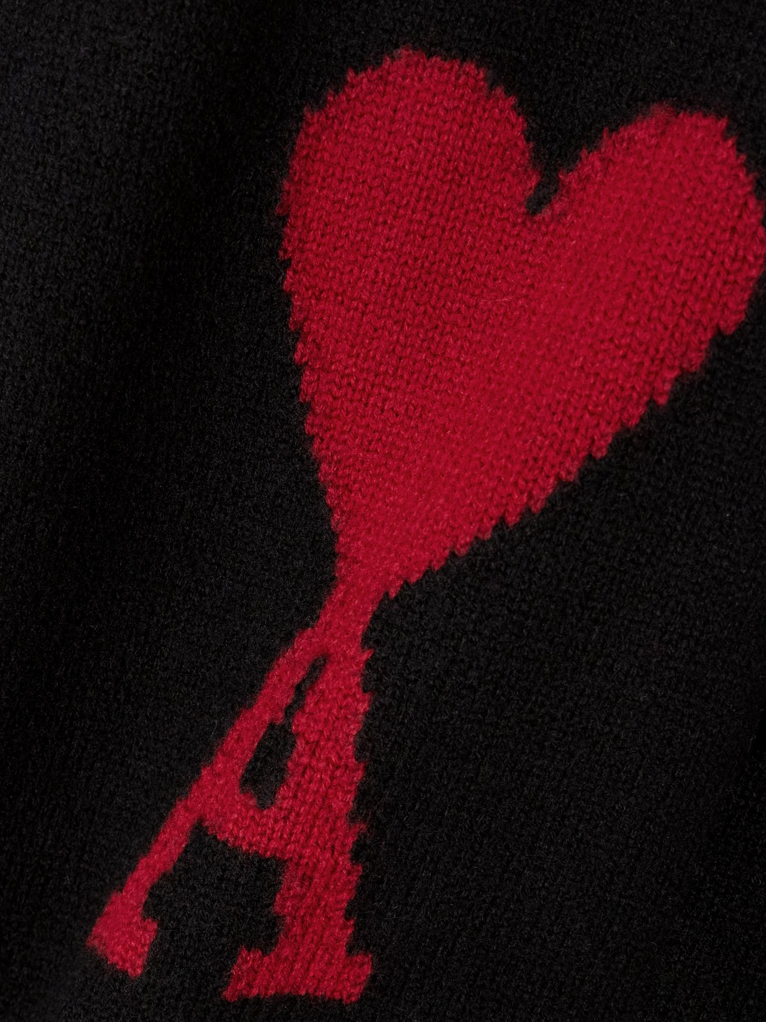 + NET SUSTAIN ADC intarsia wool sweater Black - 4