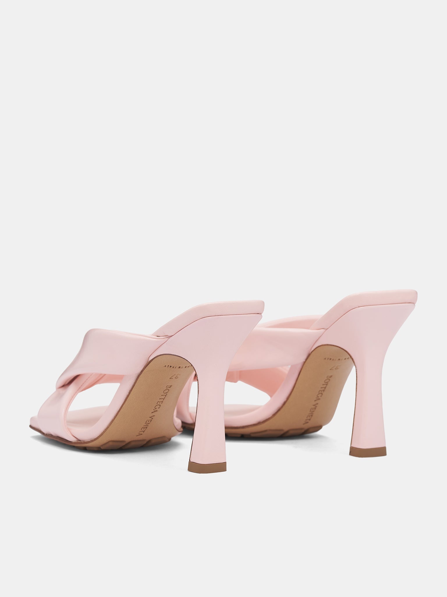 Pink Riva Heeled Mules - 5