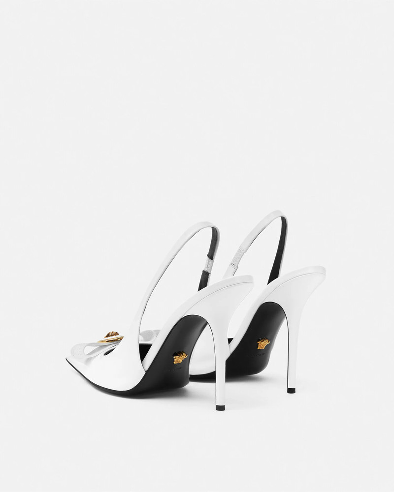 Gianni Ribbon Slingback Pumps 110 mm 4